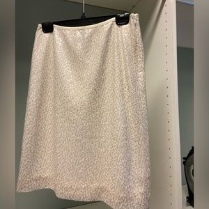 White sequin skirt
